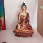 statue Sakyamuni plaqué or